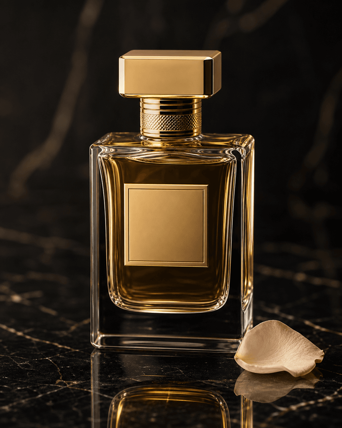 Glass Bottle on Marble (Luxe) example output