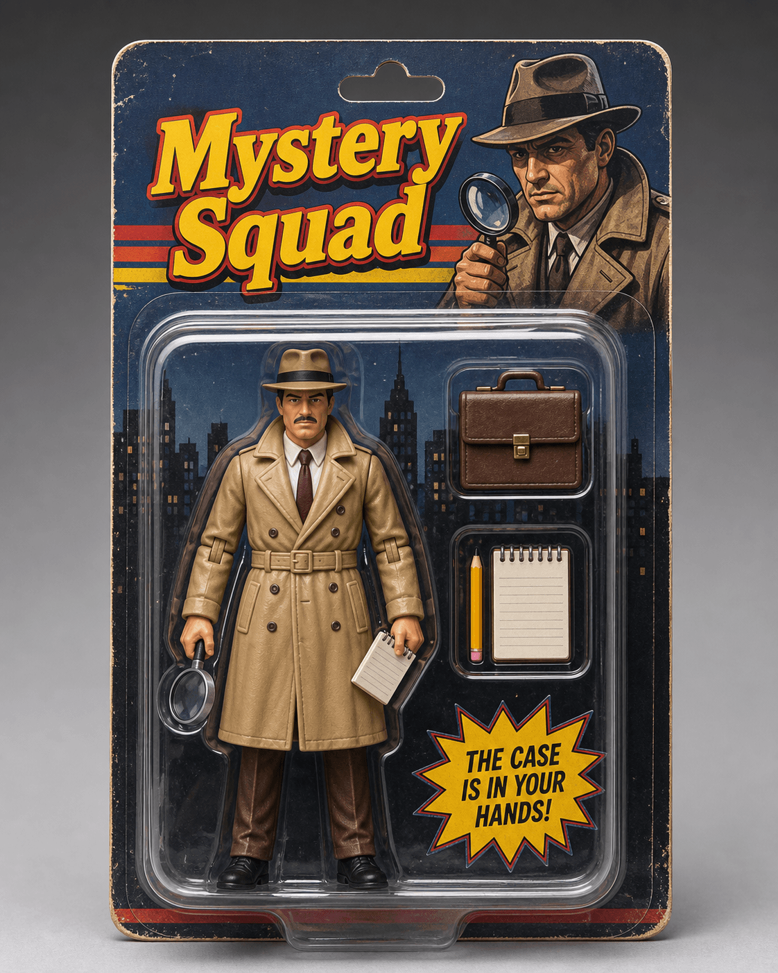Retro Toy in Blister Pack example output